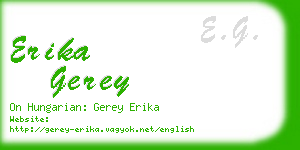 erika gerey business card